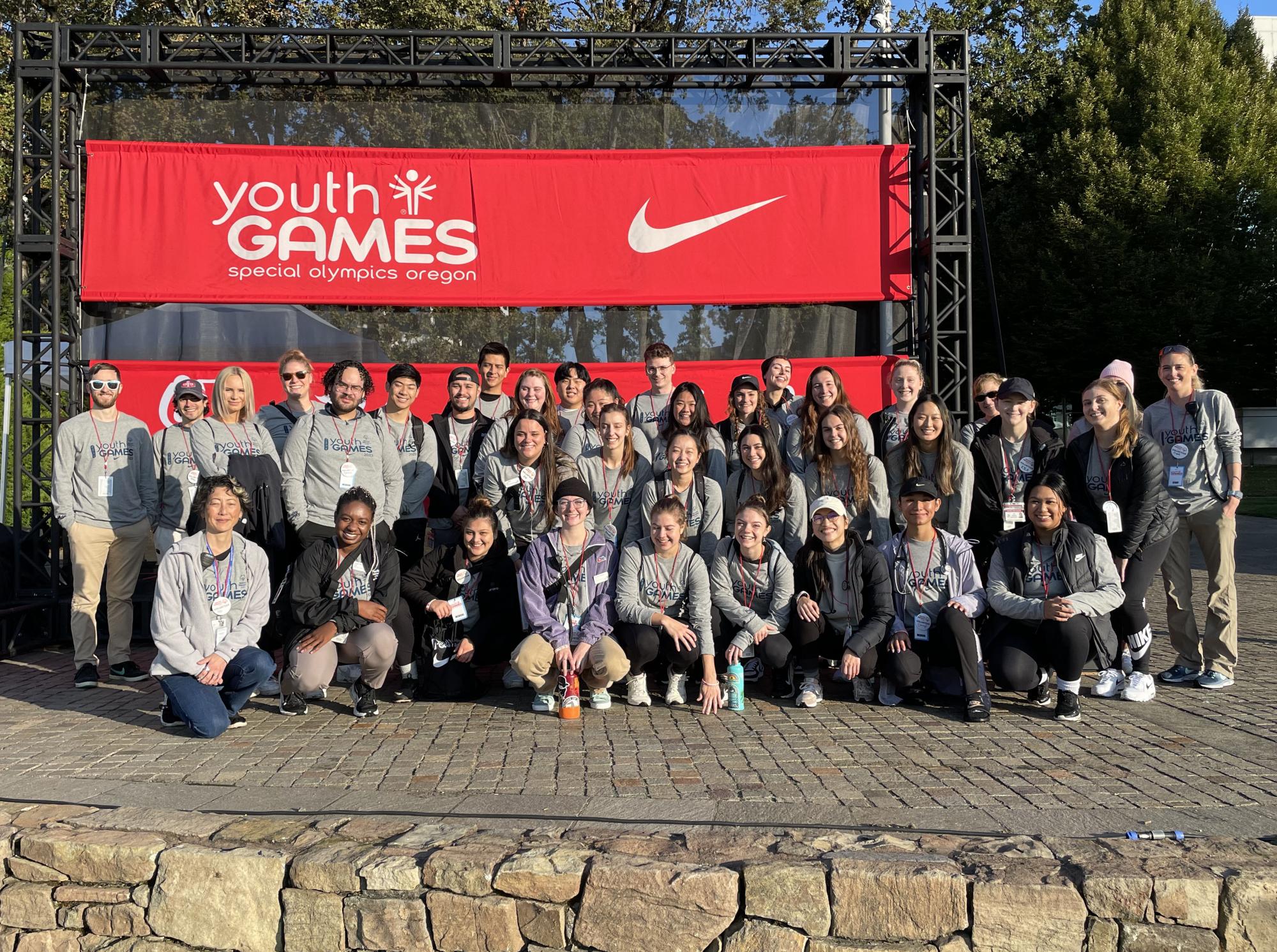 CHP Student Volunteers at the Nike Youth Games 