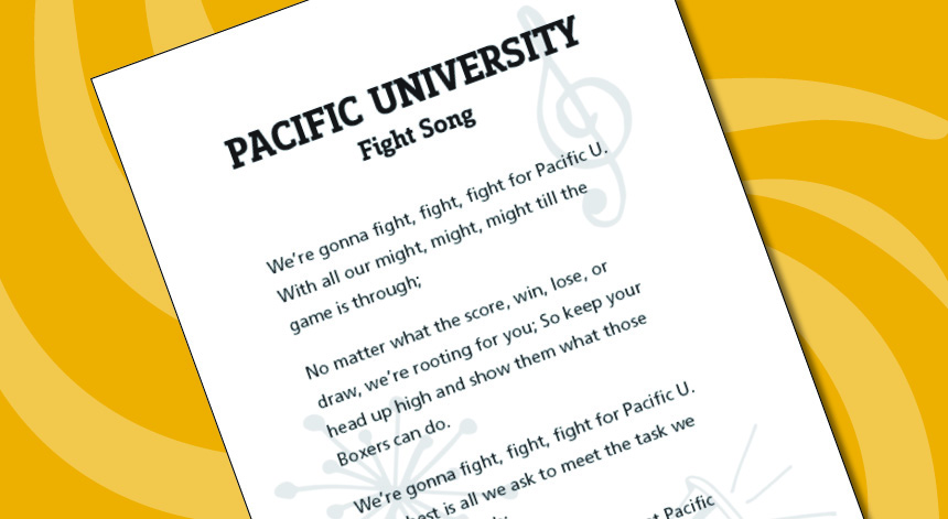 Printable Fight Song
