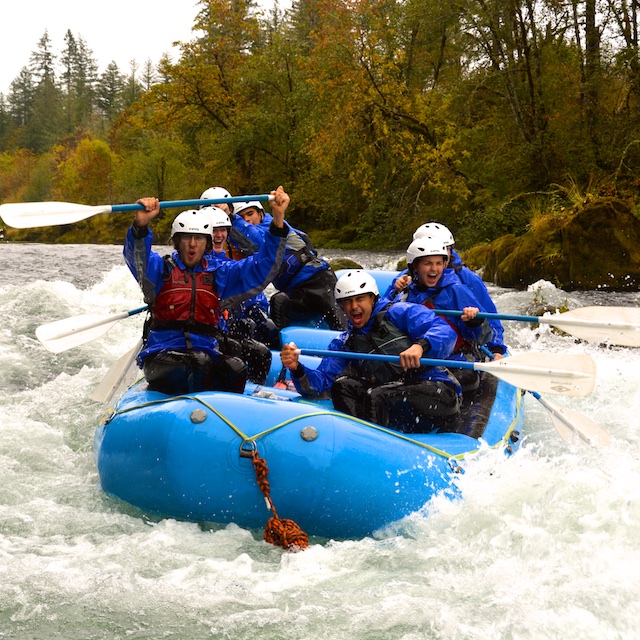 Rafting on the North Santiam River