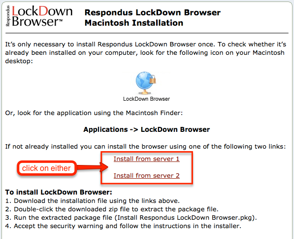 How to use LockDown Browser: