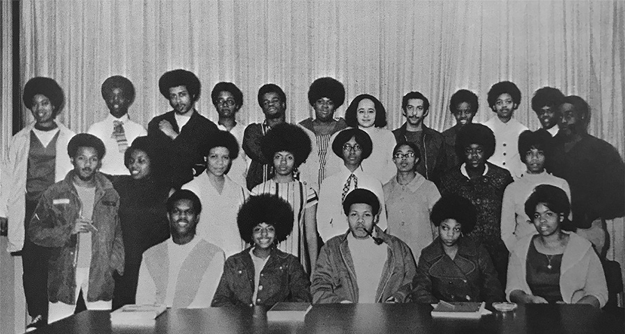 BSU Students Gather for a photo, 1969