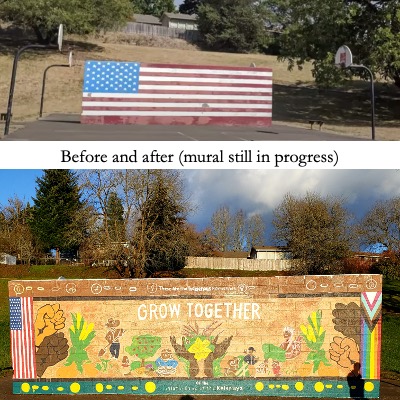 Glen Park mural before
