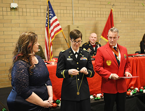 Denise Price-Giesbers '00 Receiving Artillery Order of Molly Pitcher