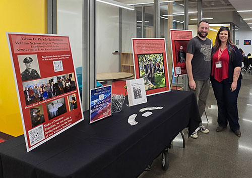 Denise Price-Giesbers '00 Tabling At AuCoin Hall Dedication