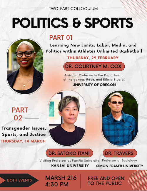 Sports and Politics event poster