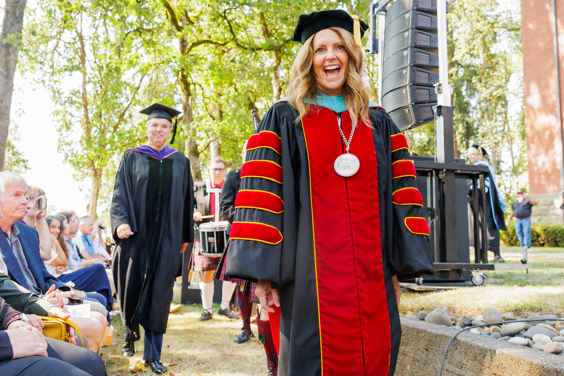 President Jenny Coyle at August Commencement