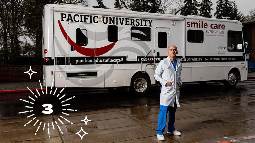 Wilber Ramirez-Rodriguez '10 Outside Of The Smile Care Van