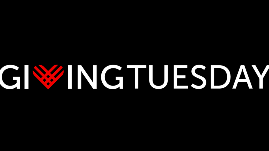 GivingTuesday logo against a black background