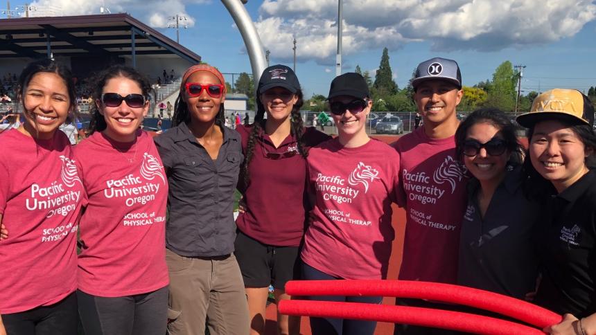 Pacific University’s Physical Therapy Program Participates in Hillsboro School District’s Healthy Kids Track Meet