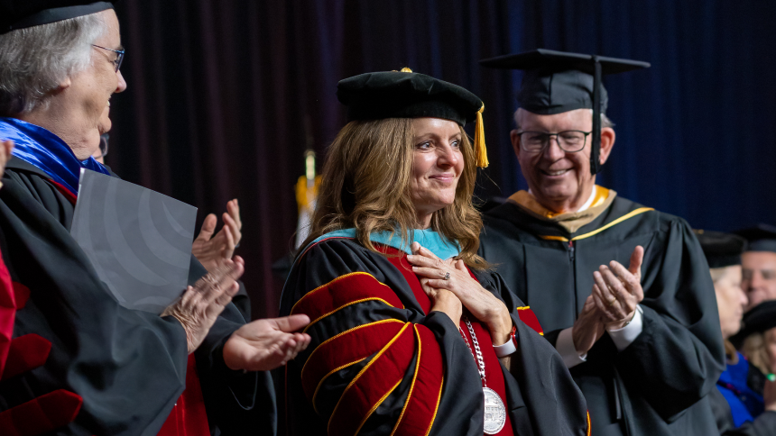 Jenny Coyle is formally inaugurated as Pacific's 18th president