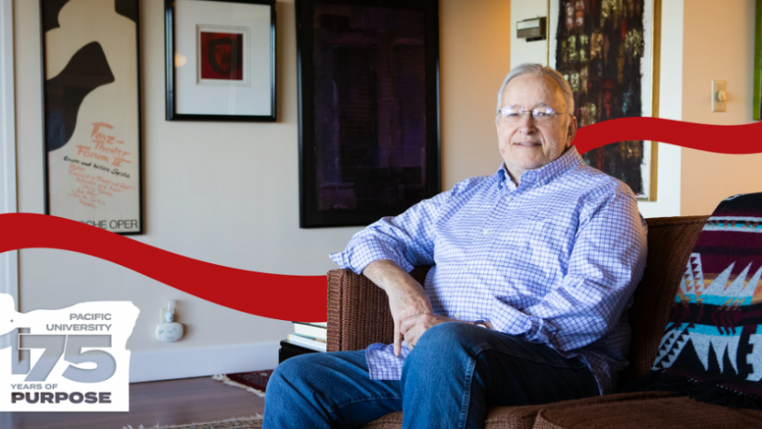 Les AuCoin sitting in his living room