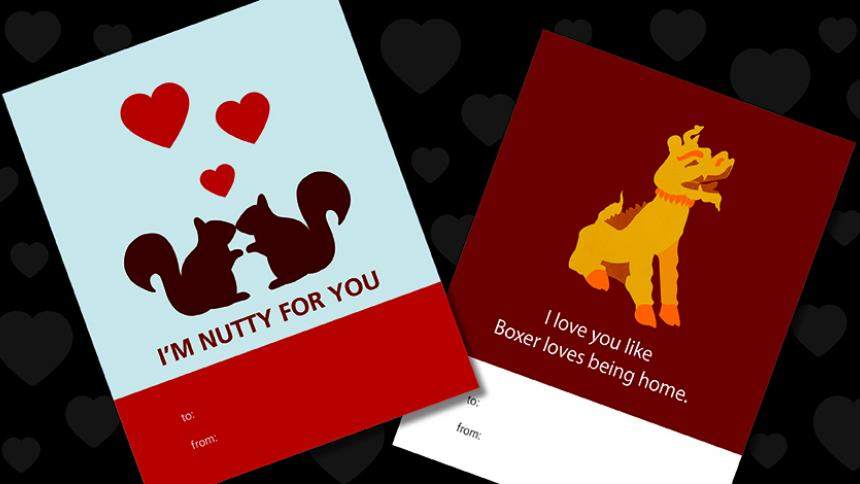 Printable Boxer Valentines