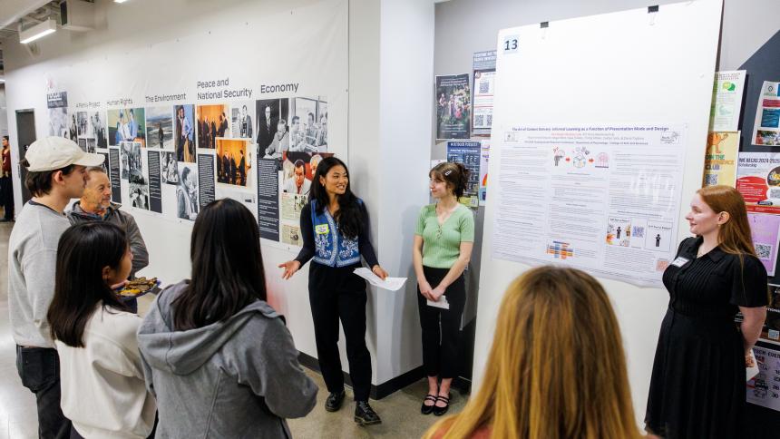 Students present posters at the 2024 Undergraduate Research Conference