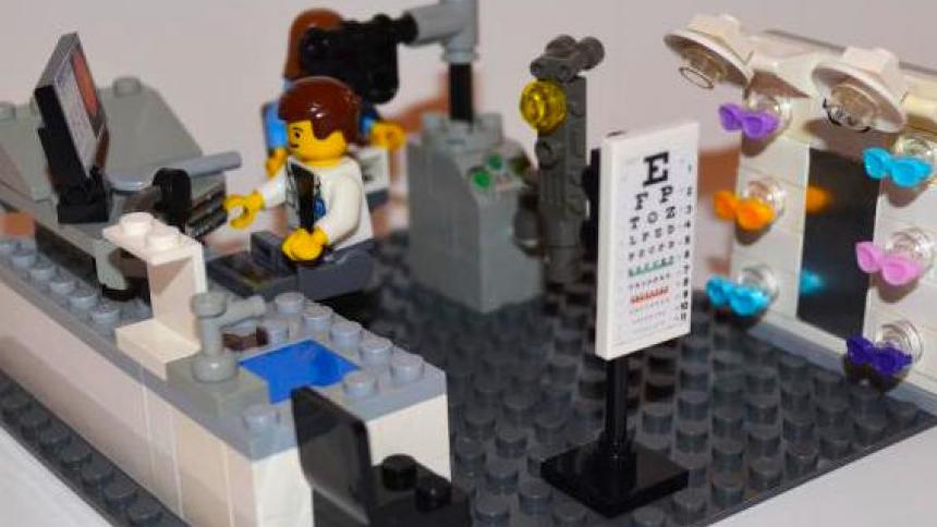 LEGO model of optometry office