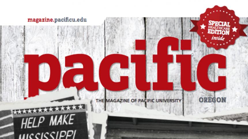 Pacific University magazine Spring 2016 cover