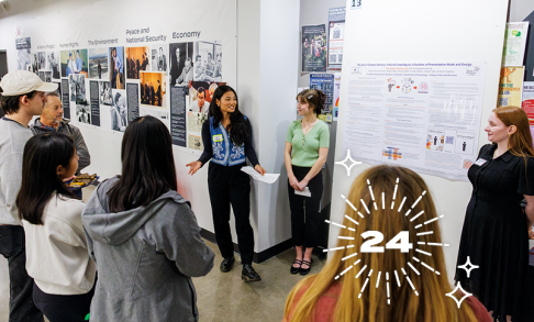 Students present posters at the 2024 Undergraduate Research Conference