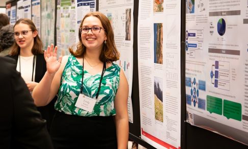 Emily Kresin '24 Discusses Her Poster Presentation At The Murdock Conference