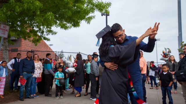 graduates dancing