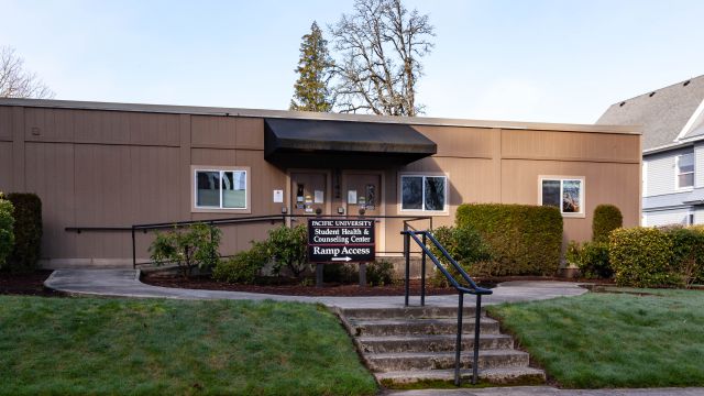 exterior of the student and employee health center