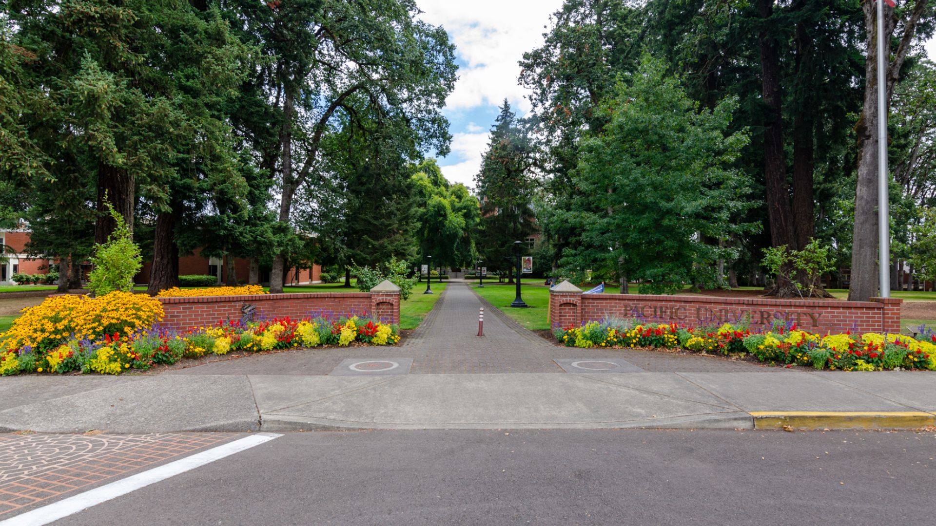 West entrance to Forest Grove campus